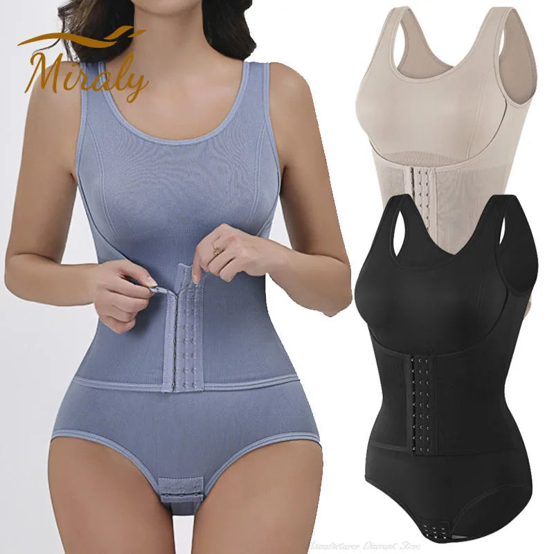 Body Modelador com Zíper e Cinta Ajustável – Cintura Fina Instantânea!