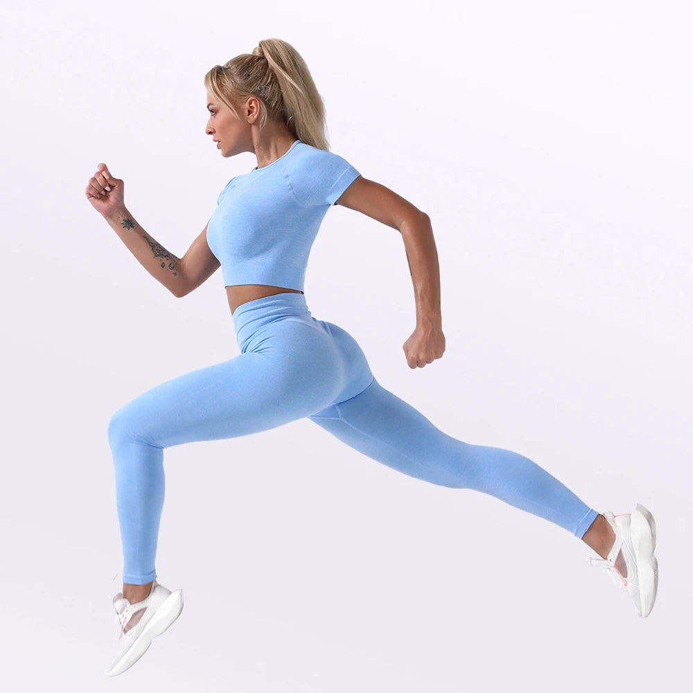 Conjunto Fitness Feminino Seamless – Estilo, Conforto e Performance em Cada Movimento