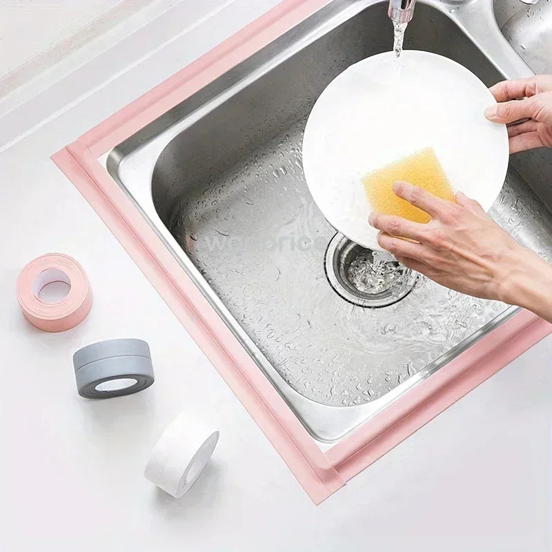 Fita de Vedação Flexível à Prova d’Água – Ideal para Cozinha, Banheiro e Mais!