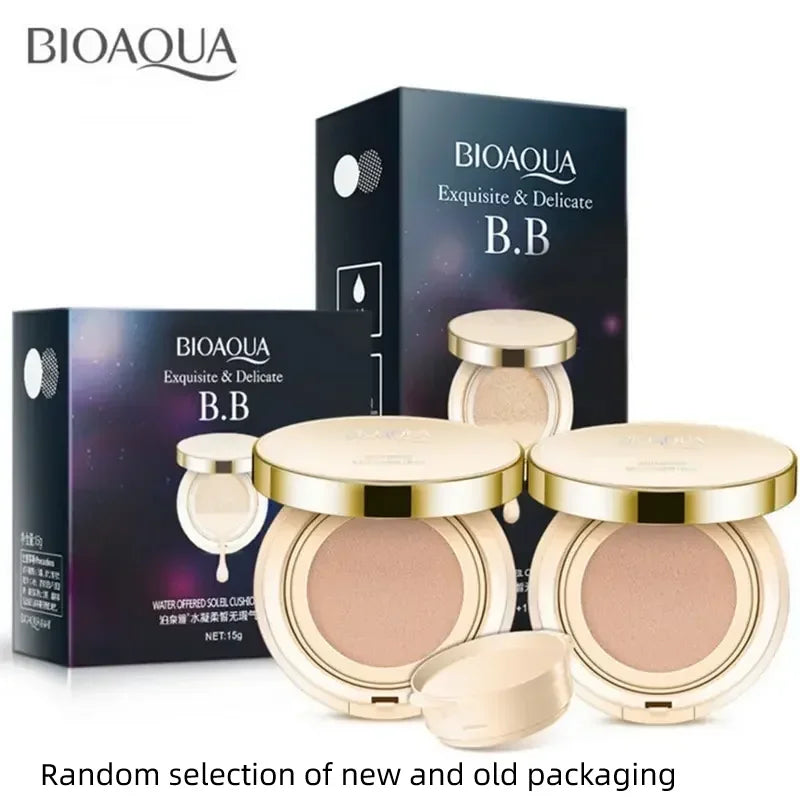 Base Air Cushion BB Cream – Alta Cobertura, Efeito Natural, Toque Coreano